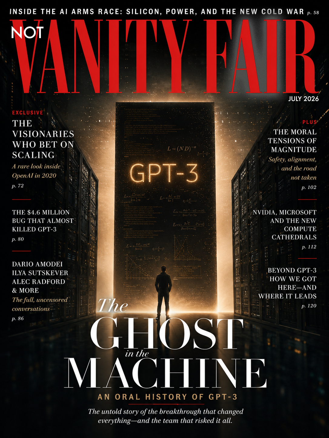 Not Vanity Fair, July 2026 — The Ghost in the Machine: An Oral History of GPT-3