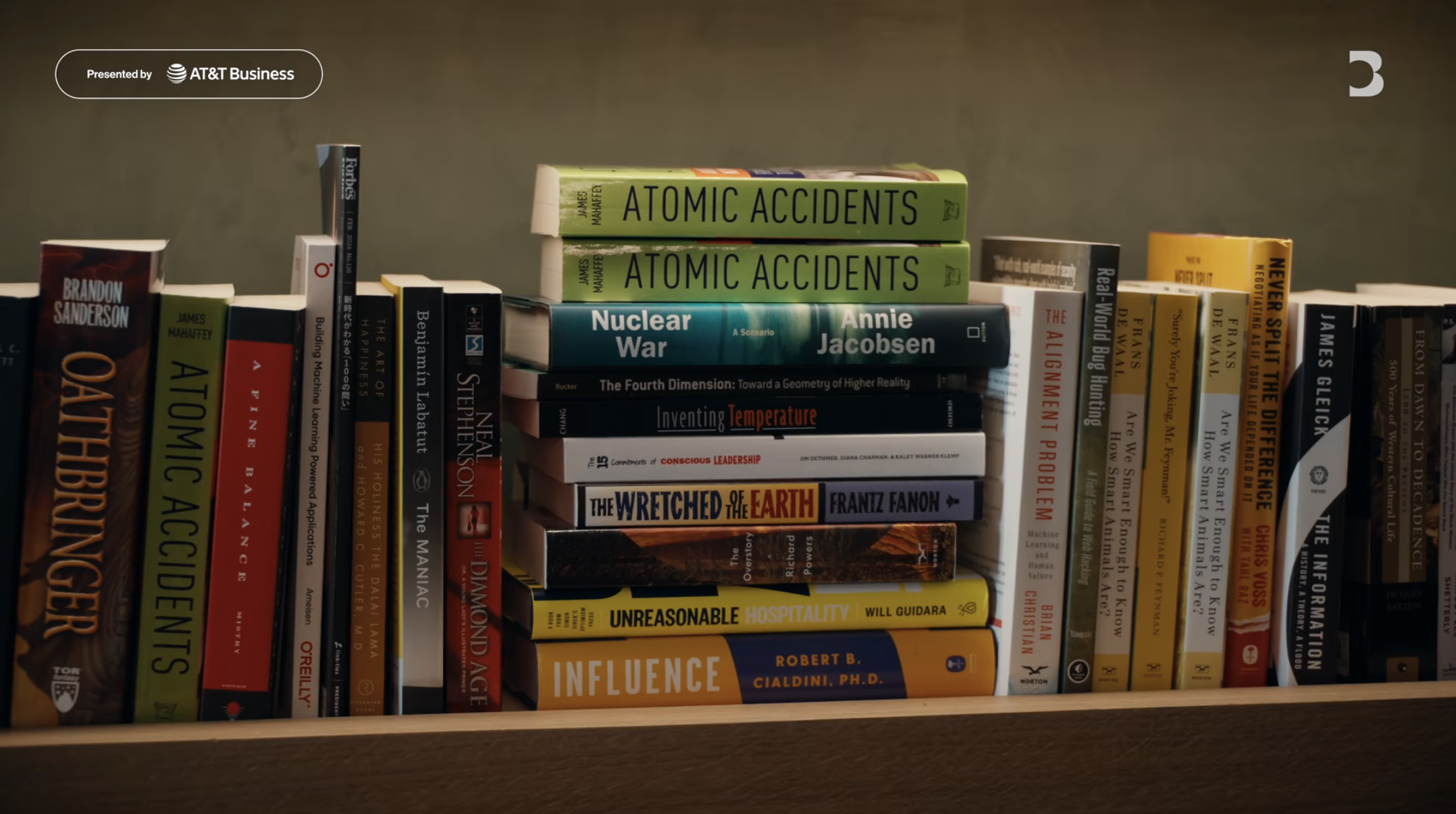 Anthropic HQ Bookshelf — Dario Amodei interview