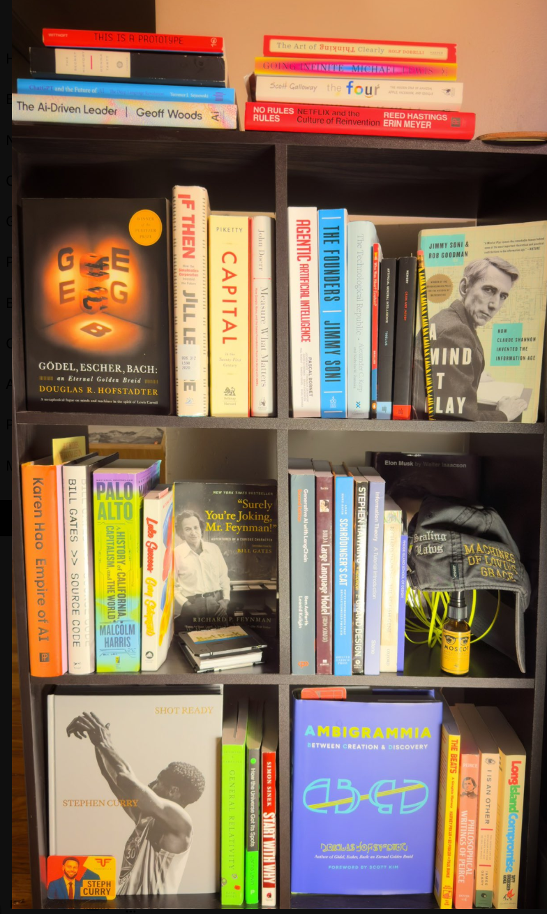 Curated Library Bookshelf